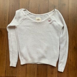 Cute White Cableknit Sweater
